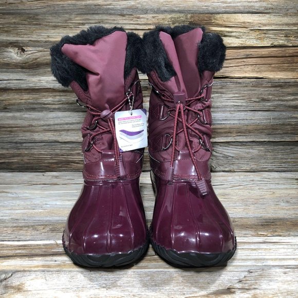 NEW Skechers 48893 Hampshire Mid Purple Boots 8 - Picture 3 of 11